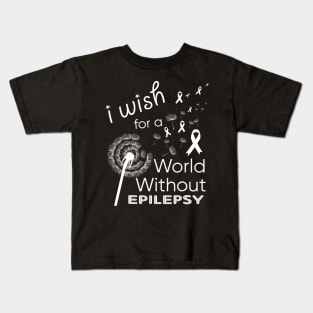 epilepsy awareness world without epilepsy shirts gift Kids T-Shirt